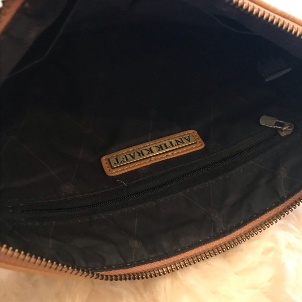 Antik Kraft Mustard Studded Crossbody Purse - Picture 4 of 7